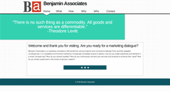 Desktop Screenshot of benjaminassociates.com